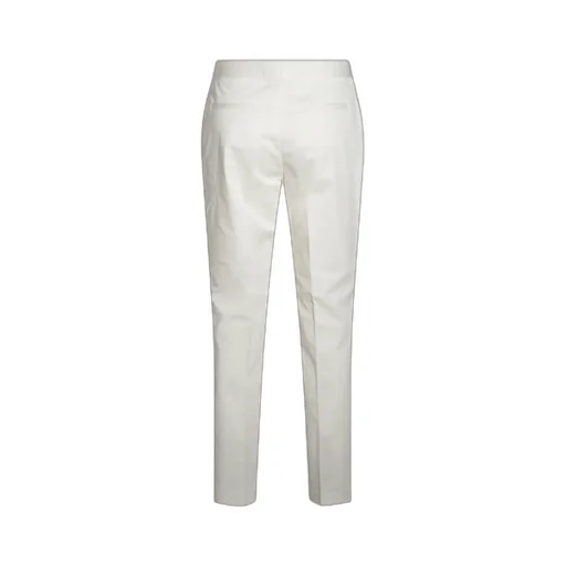 Gabardine Straight-Leg Trousers