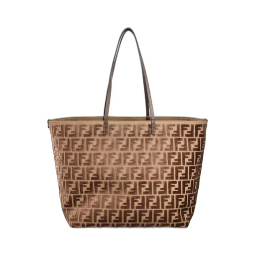 Roll Ff Jacquard Large Tote Bag