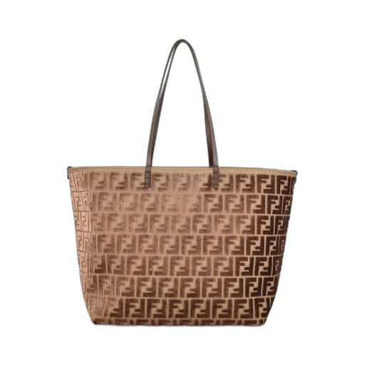 Roll Ff Jacquard Large Tote Bag