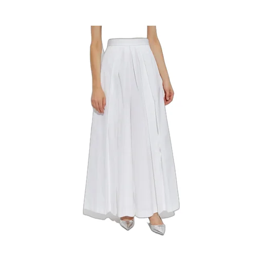Pleated Tied-Waist Trousers