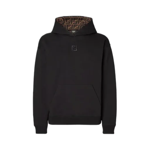 Ff Embroidered Long-Sleeved Hoodie