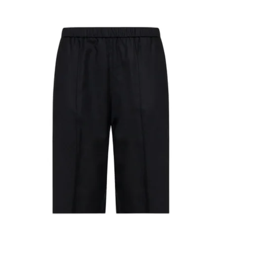 Elasticated Waistband Straight Leg Trousers