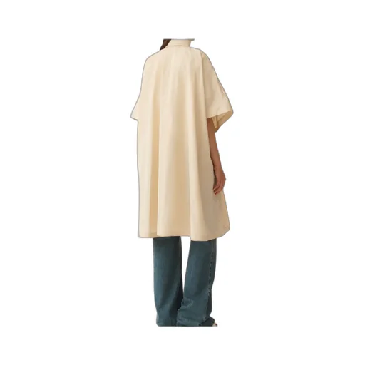 Tech Taffeta Drawstring Waist Long Cape