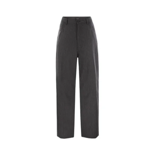 Straight-Leg Striped Trousers