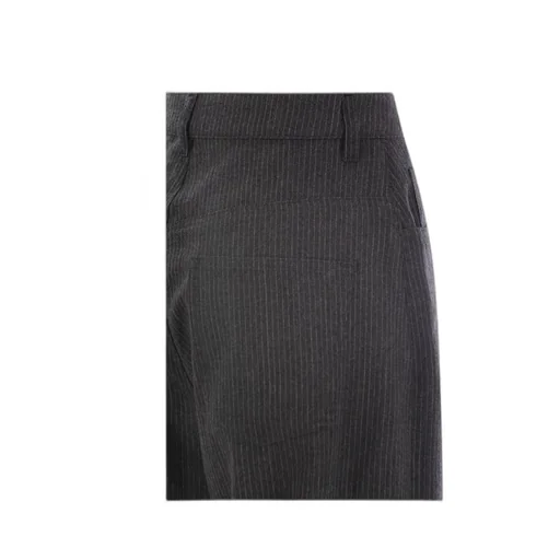 Straight-Leg Striped Trousers