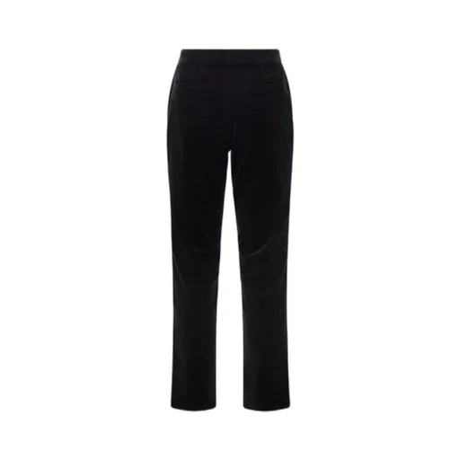 Straight-Leg Velvet Trousers
