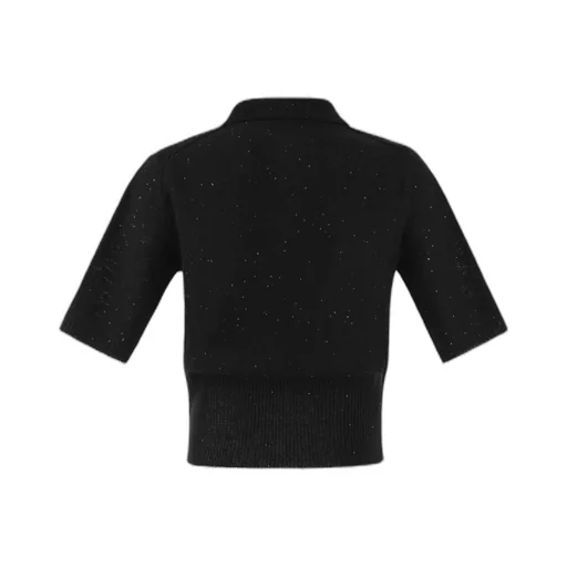 Sequined Knitted Polo