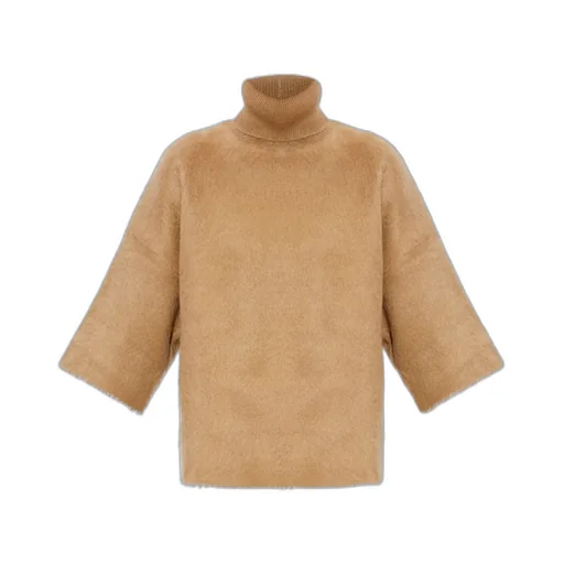 Roll-Neck Half-Length Sleeve Jumper