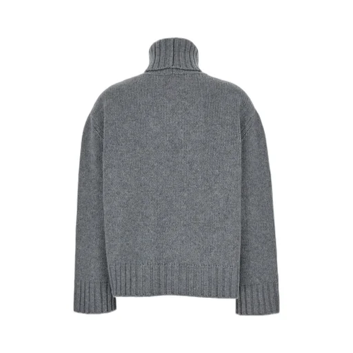 High Neck Ribbed Sweater