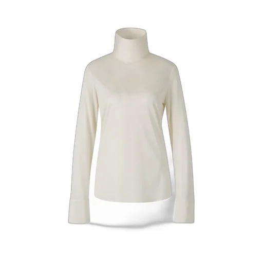 High-Neck Long Sleeved T-Shirt