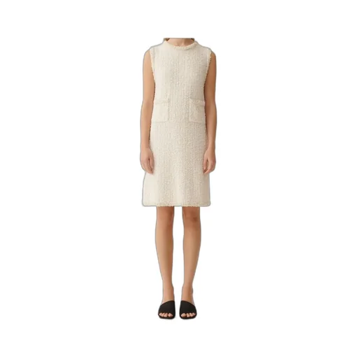 Tweed Sleeveless Knitted Dress