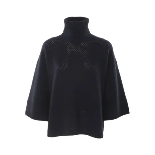 Open-Knit Roll-Neck Jumper