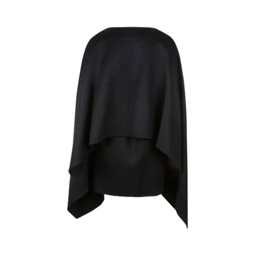Belted V-Neck Cape