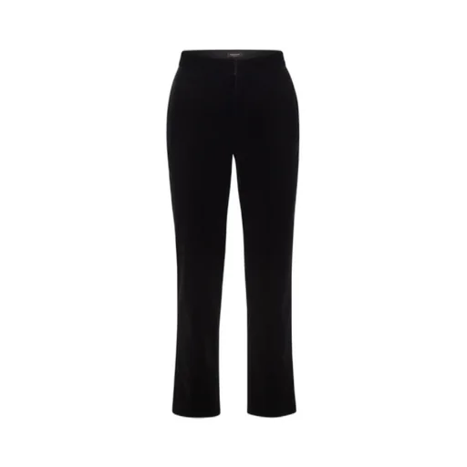 Straight-Leg Velvet Trousers