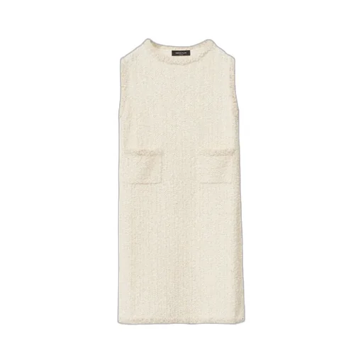 Tweed Sleeveless Knitted Dress