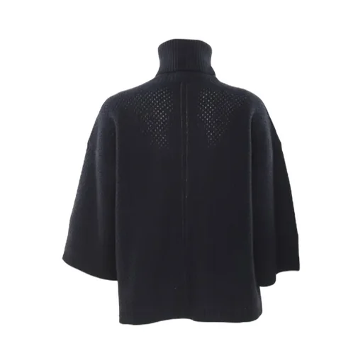 Open-Knit Roll-Neck Jumper