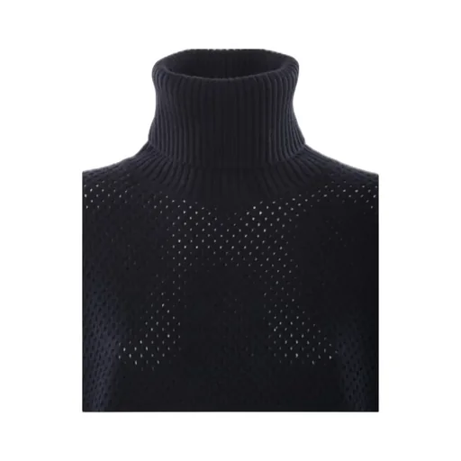 Open-Knit Roll-Neck Jumper