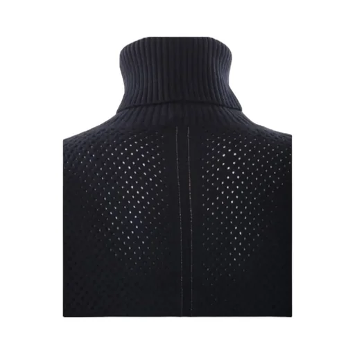 Open-Knit Roll-Neck Jumper
