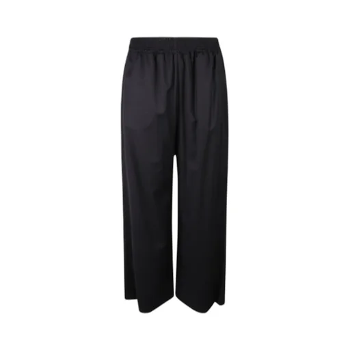 Flannel Wide-Leg Trousers
