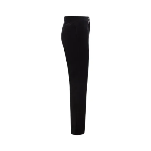 Straight-Leg Velvet Trousers