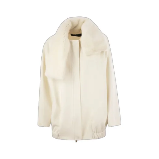 Fur Collar Long Sleeved Coat