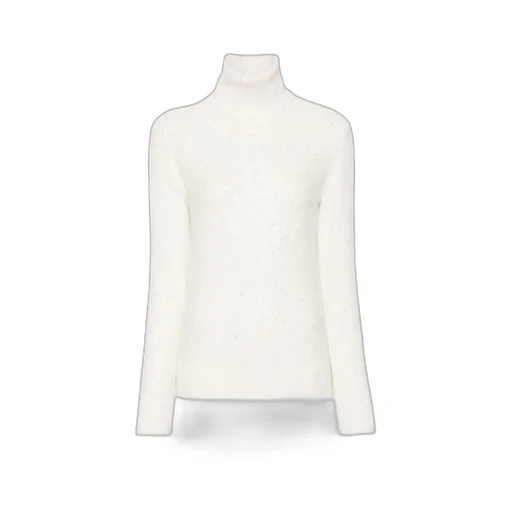 Sequin Embellished Turtleneck Jumper