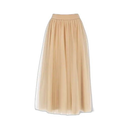 Layered Tulle Midi Skirt