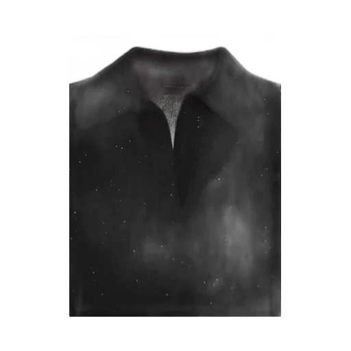 Sequined Knitted Polo