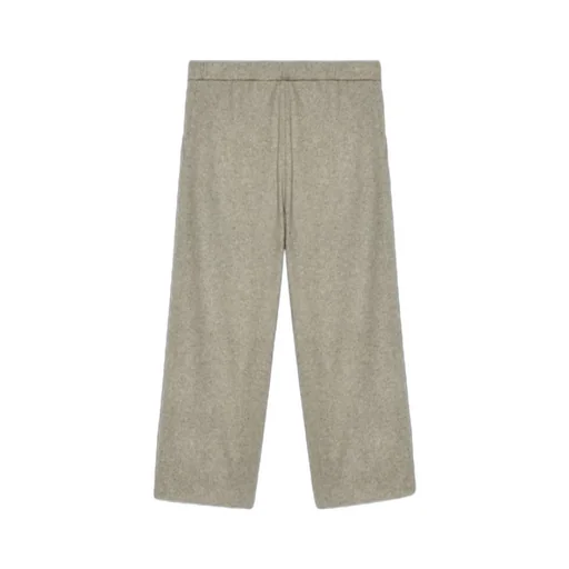 Straight-Leg Cropped Trousers