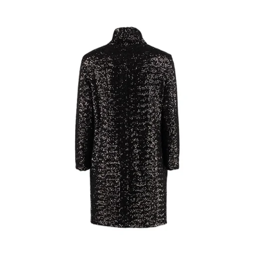 Sequin Embellished High-Neck Mini Dress
