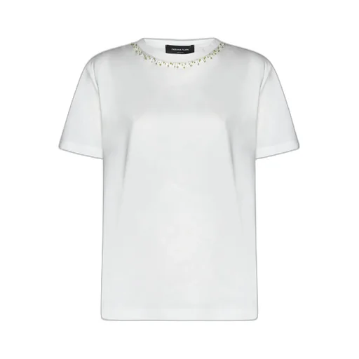 Bead-Embellished Jersey T-Shirt