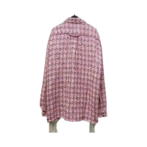 Tweed Button-Down Casual Jacket