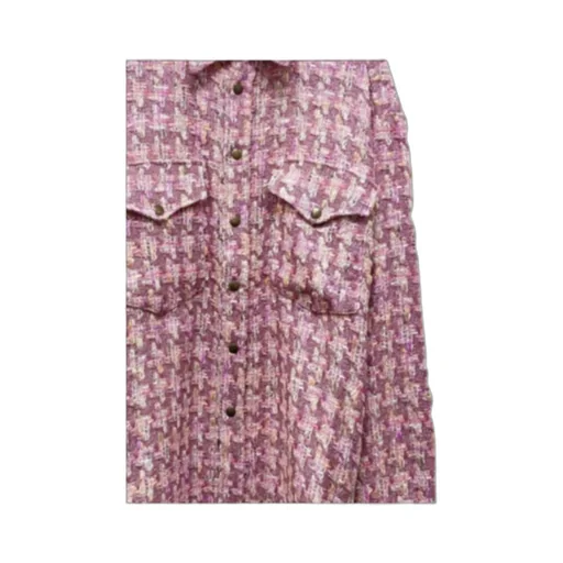 Tweed Button-Down Casual Jacket