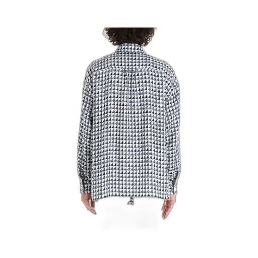 Geometric Print Oversized Shirt