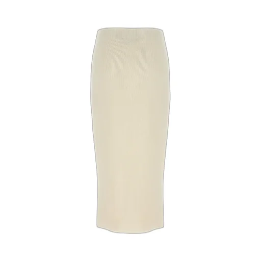Ribbed Knit Midi Skirt