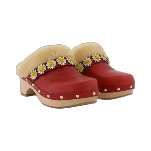 Jean Daisy Slip-On Clogs