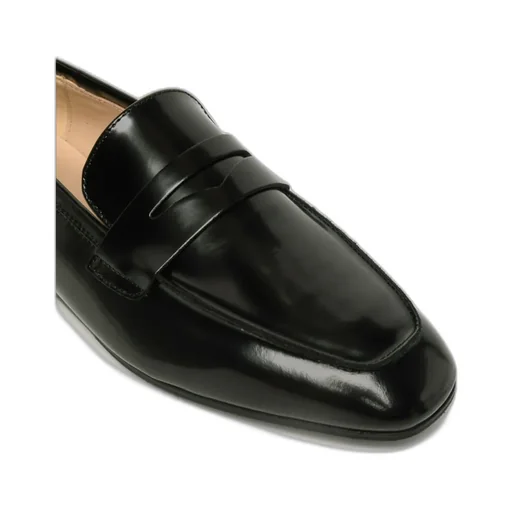 Logo Round-Head Loafers