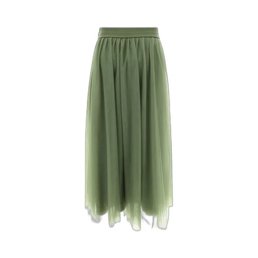 Layered Tulle Midi Skirt