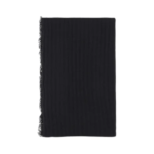 Ribbed Fringe Scarf