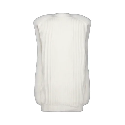 V-Neck Buttoned Sleeveless Jacket