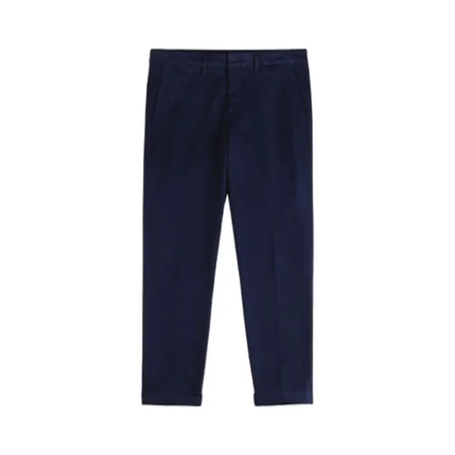 Straight-Leg Cotton Trousers