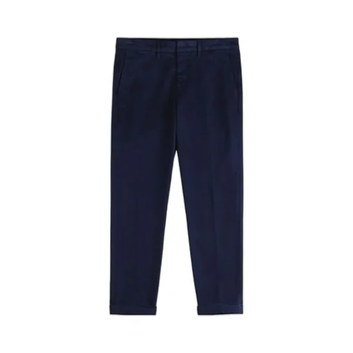 Straight-Leg Cotton Trousers