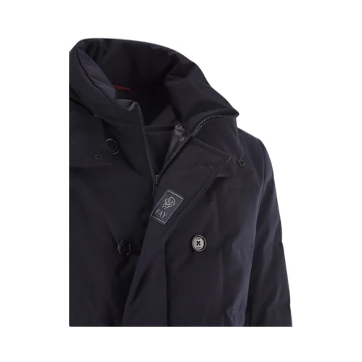 Double-Breasted Hooded Coat