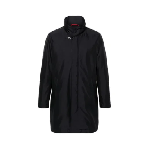 High-Neck Long-Sleeved Coat