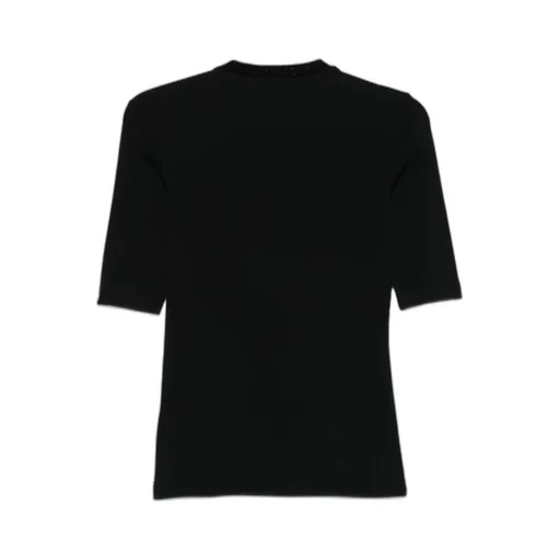 Embellished-Neckline T-Shirt