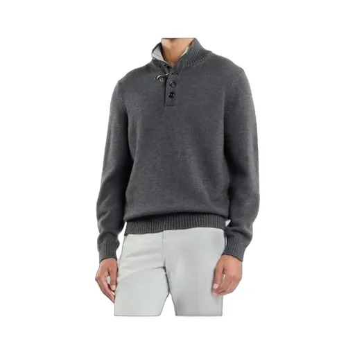 Mock-Neck Wool Jumper