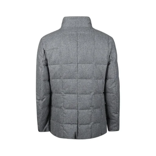 Double Front Quilted Down Jacket