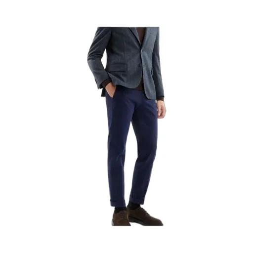 Straight-Leg Cotton Trousers
