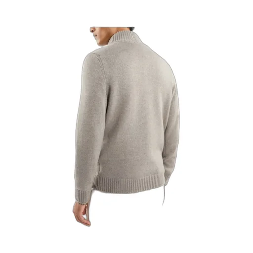 Button Mock Neck Sweater
