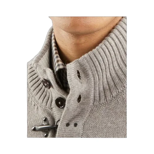 Button Mock Neck Sweater